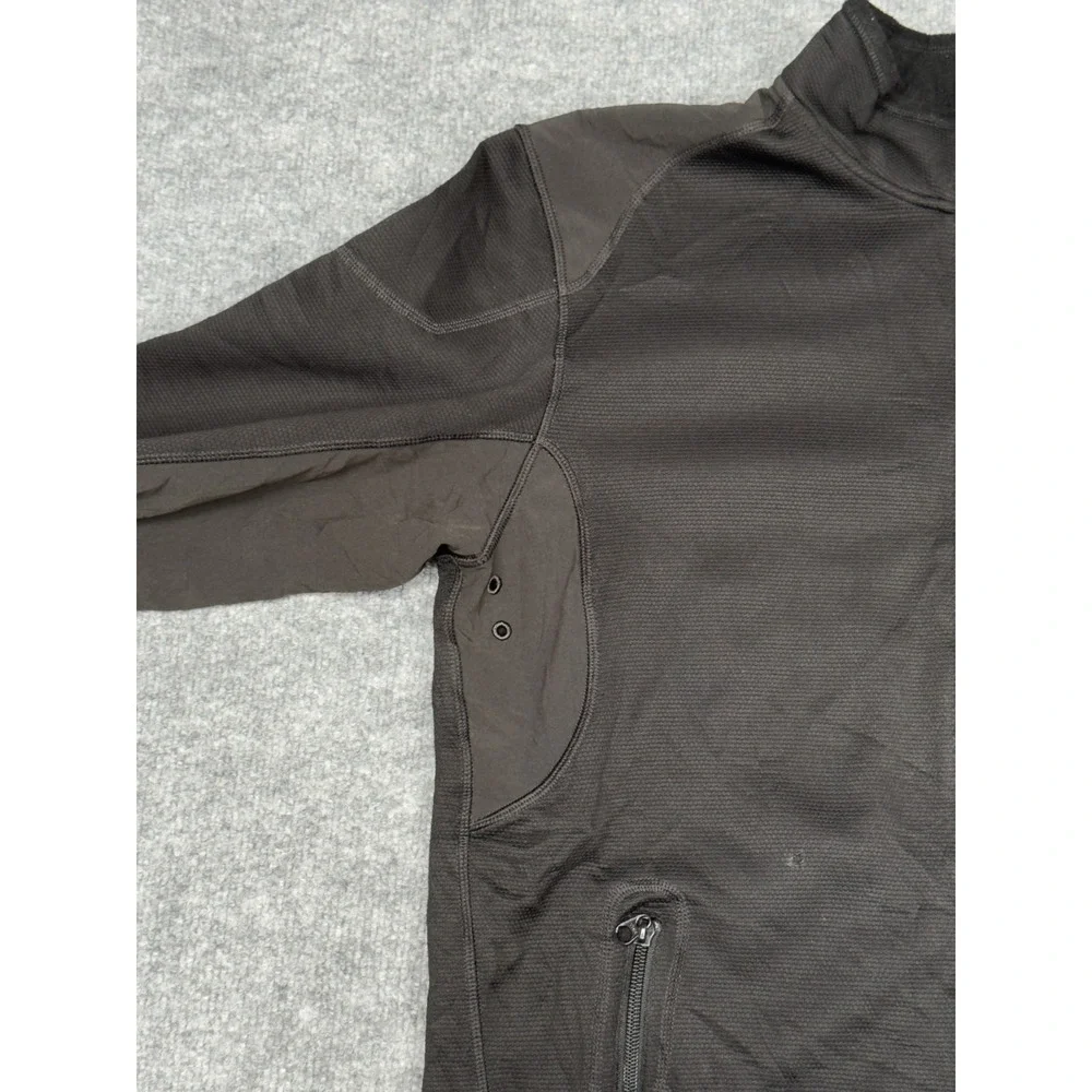The North Face TKA Stealth Jacket Mens Large Black Zip‎ Up TNF Fleece Longsleeve